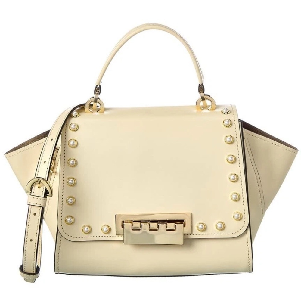 ZAC Zac Posen Eartha Top Handle Crossbody Womens Bag Mini Pearl Lady Swan Ivory